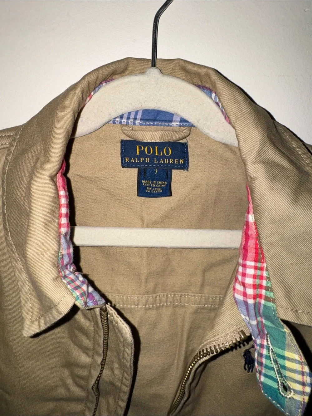 ‼️SALE‼️ Polo by Ralph Lauren Khaki Cotton Lightweight Jacket